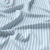 Nordic Minimalist Striped Scandinavian Cotton Duvet Cover Set SKY BLUE