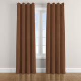 Minimalist Solid Chocolate Brown Blackout Window Curtain BRUNN