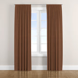 Minimalist Solid Chocolate Brown Blackout Window Curtain BRUNN