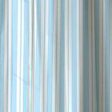 Light Blue White Vertical Stripes Nordic Scandinavian Blackout Window Curtain FJORD