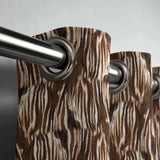 Abstract Brown Beige Curtain Nature Inspired Blackout Window Curtain CANYON