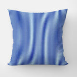 Sky Blue Vertical Stripes Nordic Scandinavian Throw Pillow Cover HAVN