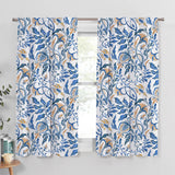 Tree Branches Blue Botanic Floral Blackout Window Curtain HAZEL