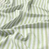 Nordic Minimalist Striped Scandinavian Cotton Duvet Cover Set SAGE GREEN