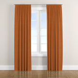 Minimalist Solid Terracotta Burnt Orange Blackout Window Curtain AMBER