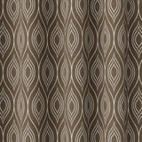 Abstract Modern Geometric Brown Semi Sheer Window Curtain ATLAS