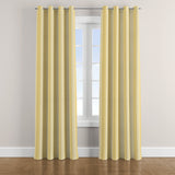 Butter Yellow Vertical Stripes Nordic Scandinavian Blackout Window Curtain LYS