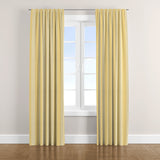 Butter Yellow Vertical Stripes Nordic Scandinavian Blackout Window Curtain LYS