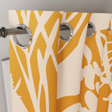 Wild Flowers Field Botanical Mustard Yellow Blackout Window Curtain CALLA