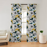 Modern Abstract Botanic Flowers Tropical Blackout Window Curtain DAPHNE