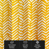 African Minimalist Yellow White Mudcloth Blackout Window Curtain FURAHA