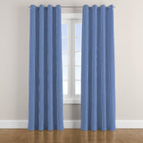 Sky Blue Vertical Stripes Nordic Scandinavian Blackout Window Curtain HAVN