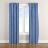 Sky Blue Vertical Stripes Nordic Scandinavian Blackout Window Curtain HAVN