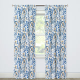 Tree Branches Blue Botanic Floral Blackout Window Curtain HAZEL