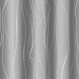 Abstract Modern Geometric Grey White Minimalist Semi Sheer Window Curtain KALA