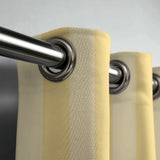 Butter Yellow Vertical Stripes Nordic Scandinavian Blackout Window Curtain LYS