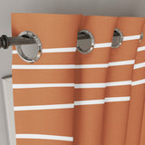 Rainbow Mid Century Modern Earthy Terracotta Boho Blackout Window Curtains MAYE - 2 Panels