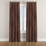 Mocha Brown Retro Wave Vintage Chic Blackout Window Curtain MOCHA