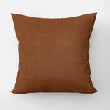 Minimalist Solid Chocolate Brown Throw Pillow Cover BRUNN