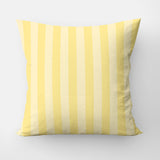Butter Yellow Vertical Stripes Nordic Scandinavian Throw Pillow Cover LYS