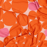 Abstract Retro Organic Shapes Burnt Orange Pink Maximalist Aesthetic Tablecloth