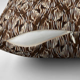 Abstract Brown Beige Curtain Nature Inspired Throw Pillow Cover CANYON