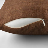 Minimalist Solid Chocolate Brown Throw Pillow Cover BRUNN