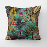 Teal Green Tropical Forest Throw Pillow Cover AMAZON