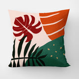 Abstract Leaves Botanical Tropical Throw Pillow Cover MALINGI