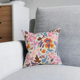 Abstract Flowers Organic Shapes Floral Throw Pillow Cover AZALEA