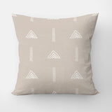 Scandinavian Minimalist Geometric Beige Throw Pillow Cover KELDA