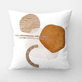Abstract Art Terracotta Blush Ivory Beige Boho Throw Pillow Cover ADELE