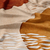 Abstract Art Terracotta Orange Ivory Beige Boho Cotton Duvet Cover Set ADELE