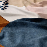 Abstract Art Terracotta Blush Pink Blue Ivory Boho Cotton Duvet Cover Set ADELE