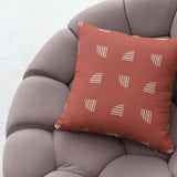 Mid Cenutry Modern Minimalist Geometric Rust Throw Pillow Cover ANNAR