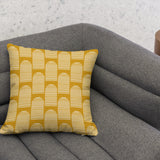 Minimalist Geometric Mustard Yellow Mid Cenutry Modern Throw Pillow Cover ASMUND
