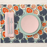 Figs Exotic Fruits Summer Cotton Placemats BETHANY - Set of 2