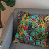 Teal Green Tropical Forest Throw Pillow Cover AMAZON