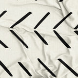 African Mudcloth Print Off-White Ethnic Tablecloth IMAMU