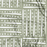 African Mudcloth Print Sage Green Ethnic Tablecloth KAMARI