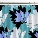 Laurel Tree Botanical Teal Blue Shower Curtain LAUREL