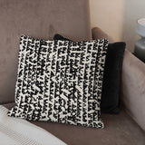 Triangle Shibori Black Off-White Throw Pillow Cover INDAH