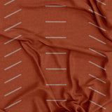 Minimalist Terracotta Rust Burnt Orange Ivory Tablecloth NIAMEY