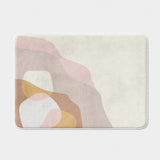 Abstract Shapes Calm Soft Pastel Neutral Minimalist Bath Mat JALEN