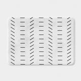 Minimalist Black White Farmhouse Boho Farmhouse Bath Mat CASABLANCA
