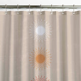 Three Sun Beige Sunburst Boho Chic Shower Curtain SOLEIL