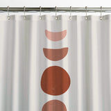 Dusty Pink, Rust Moon Phases Boho Chic Shower Curtain MOON