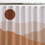 Terracotta Sunset Landscape Earth Tones Boho Shower Curtain TERRAN
