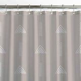 Scandinavian Minimalist Geometric Beige Shower Curtain KELDA