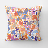 Abstract Flowers Organic Shapes Floral Throw Pillow Cover AZALEA